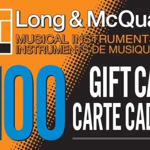 Certifié Long & McQuade 100 Gift Card