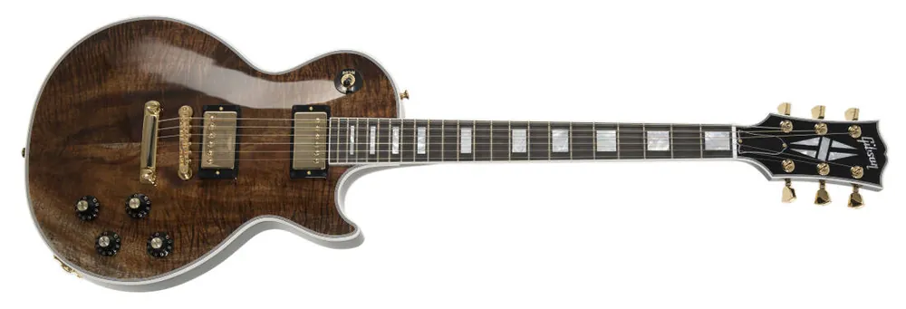 Prix Réduit Gibson Custom Shop Les Paul Axcess Custom Electric Guitar with Hardshell Case - Koa Top