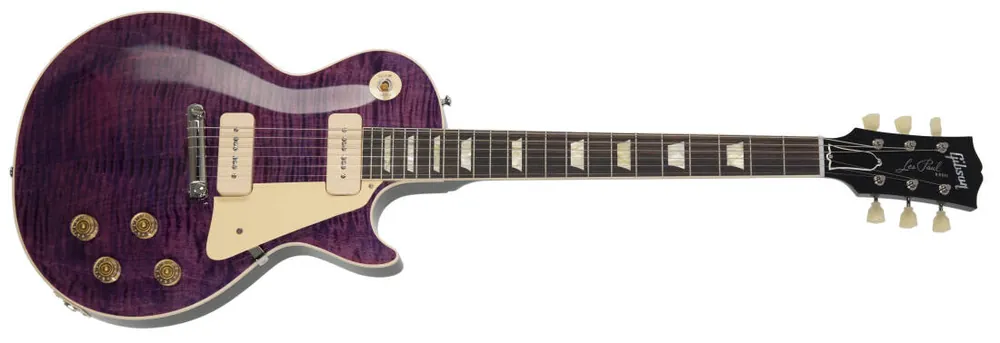 Bon Marché Gibson Custom Shop 1954 Les Paul Standard Reissue Electric Guitar with Hardshell Case - Purple Magenta