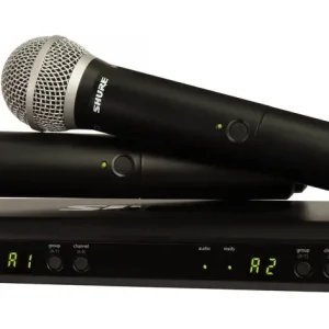 Bon Plan Shure BLX288/PG58 Dual-Transmitter Handheld Wireless System (H9 512-542 MHz)