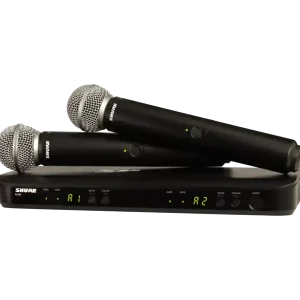 Shure BLX288/SM58 Dual-Transmitter Handheld Wireless System (H9 512 - 542 MHz) Solde