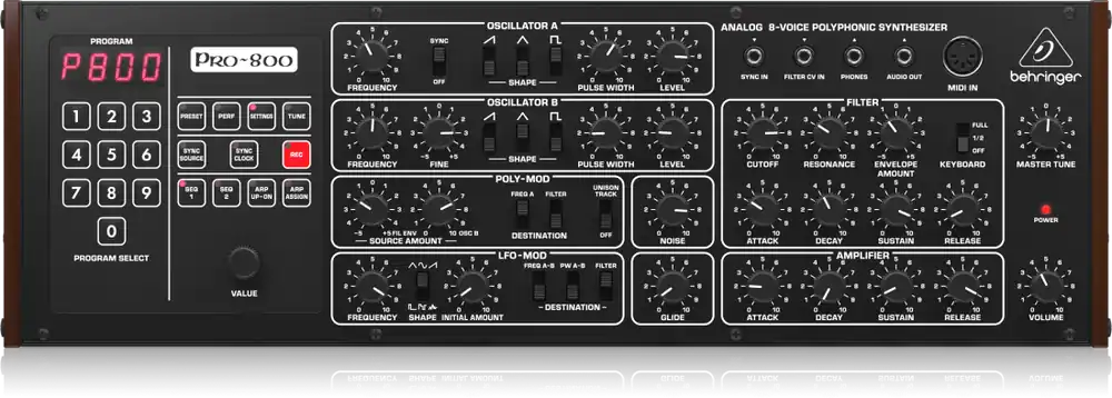 Nouveauté Behringer PRO-800 Classic Analog 8-Voice Polyphonic Synthesizer