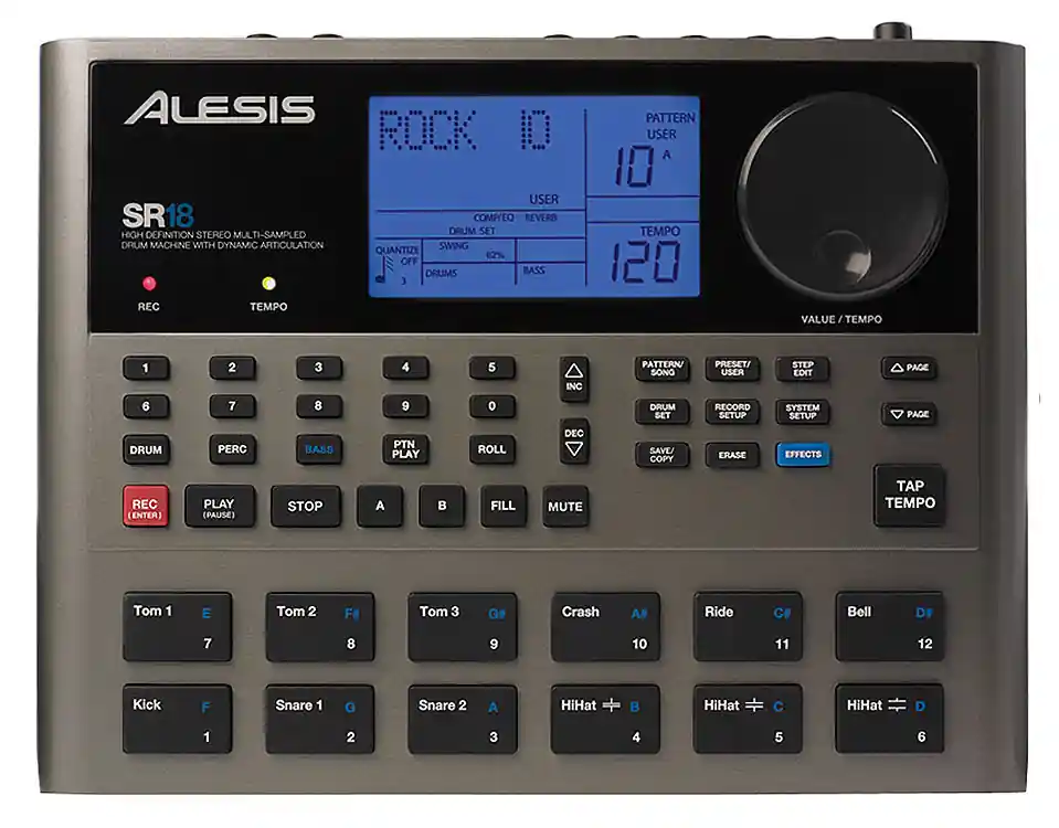 Meilleur Prix Alesis SR-18 - 24 Bit Stereo Drum Machine
