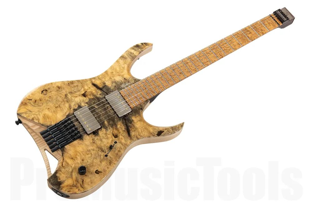 Haute Qualité Mayones Hydra 6 Elite Custom Master Grade Buckeye Burl - Natural Gloss