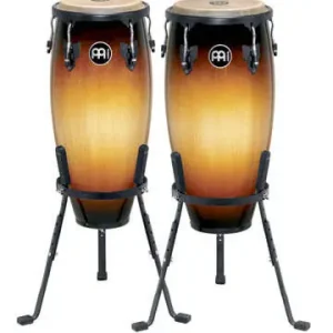 Meinl Headliner Conga Set 11 & 12 inch with Basket Stand - Vintage Sunburst Commander Vite