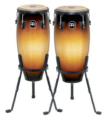 Meinl Headliner Conga Set 11 & 12 inch with Basket Stand - Vintage Sunburst Commander Vite