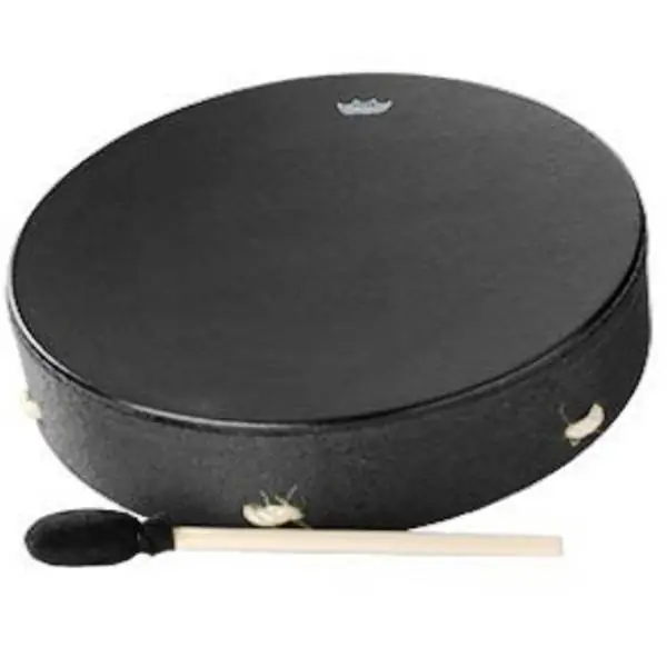 Meilleur Prix Remo Bahia Buffalo Drum 16 x 3.5 inch - Black Earth