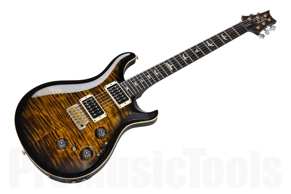 PRS USA Custom 24 Piezo CC - Black Gold Burst w/ Natural Binding Seulement Aujourd'hui