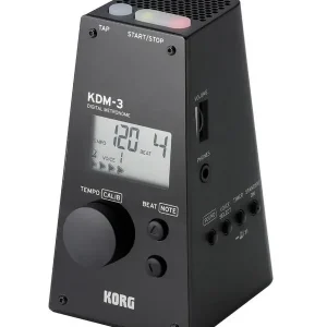 Nouvel Arrivage Korg KDM-3 Quartz Metronome w/Volume & Rhythms - Black