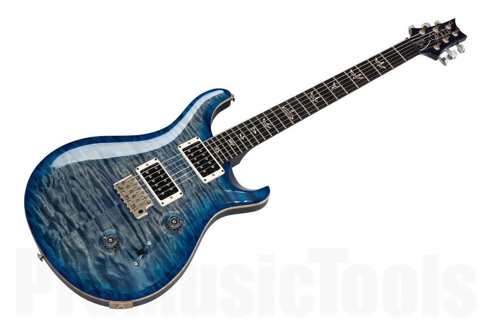 Meilleure Vente PRS USA Custom 24 10-Top - Blue Burst Quilt s/h