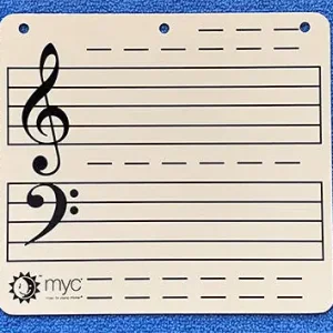 Music For Young Children Magnetic Music Staff/Keyboard Tin Sheet Offre Limitée