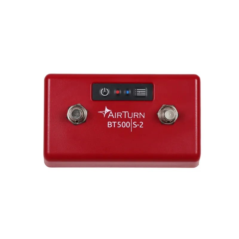AirTurn BT500S-2 2-Switch Wireless Foot Controller - Red Acheter En Ligne