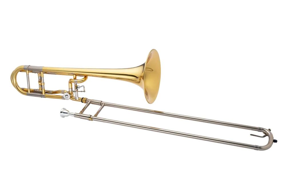 Jupiter JTB1160FOQ Open Wrap Tenor Trombone with F Attachment and Yellow Brass Bell Dernier Modèle