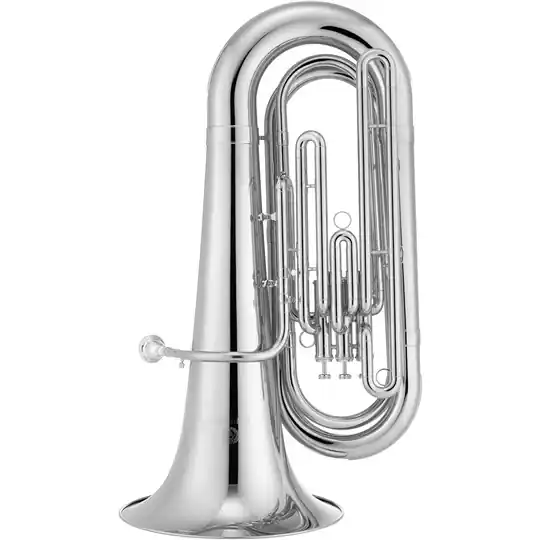 Jupiter JTU730 Student 3-Valve Tuba - Silver-Plated Promotion