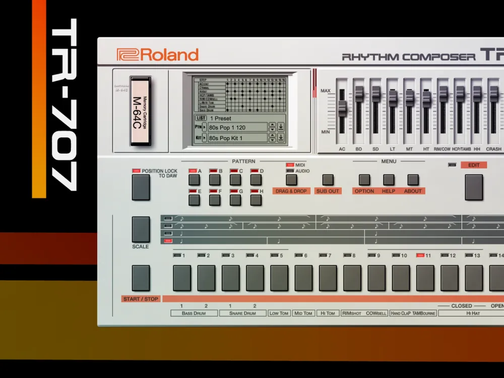 Expédié Aujourd'hui Roland TR-707/727 Rhythm Composer - Download