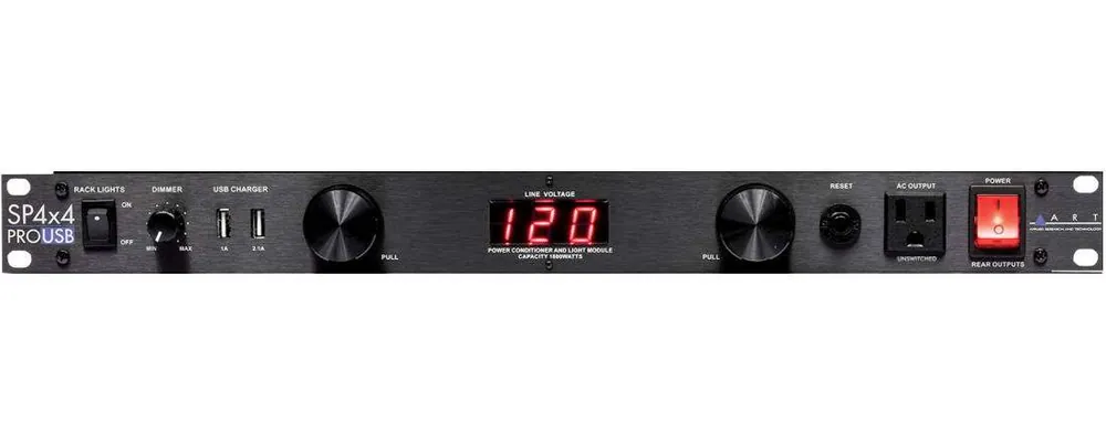 ART Pro Audio Distribution System w/ USB Ports, Light Pipes & Voltage Readout Top Vente