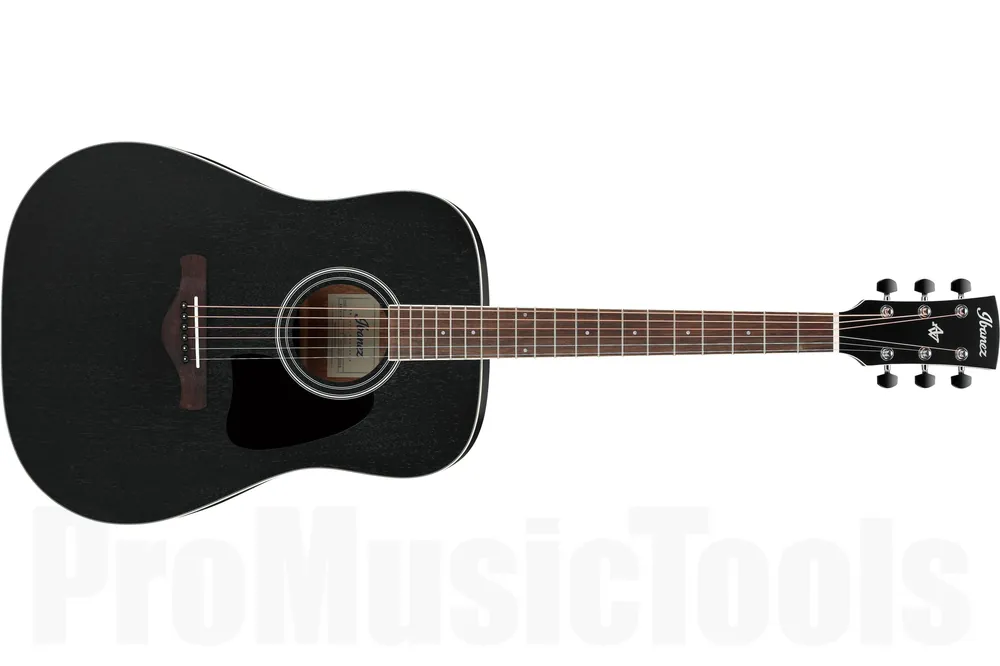 Ibanez AW84-WK - Weathered Black Open Pore Retour Gratuit