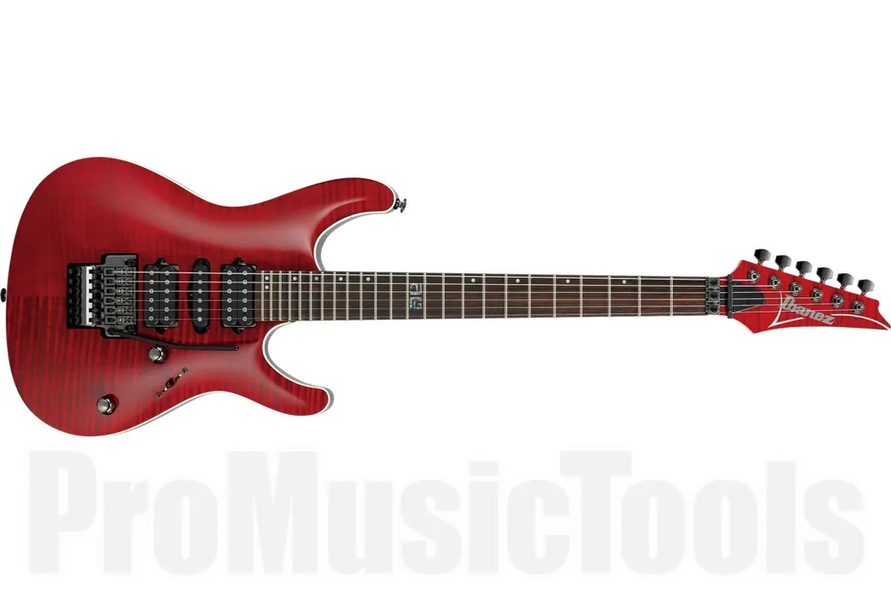 Quantité Limitée Ibanez KIKO100-TRR Kiko Loureiro Signature - Transparent Ruby Red