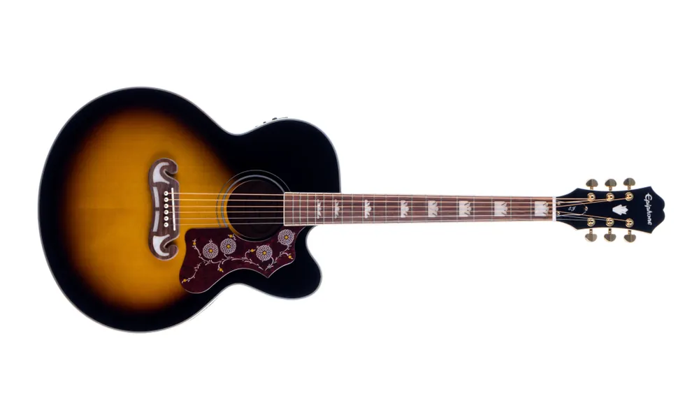 Epiphone J-200 EC Studio Acoustic/Electric - Vintage Sunburst Vente Directe