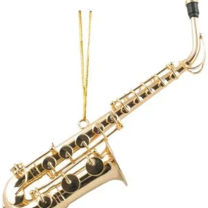 AIM Gifts Mini Saxophone Ornament 5‘‘ Prix Choc