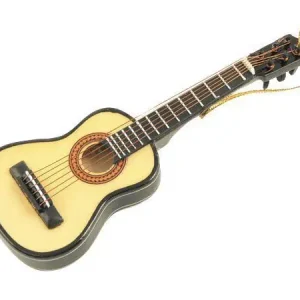 AIM Gifts Mini Folk Guitar Ornament 5‘‘ Offre Spéciale