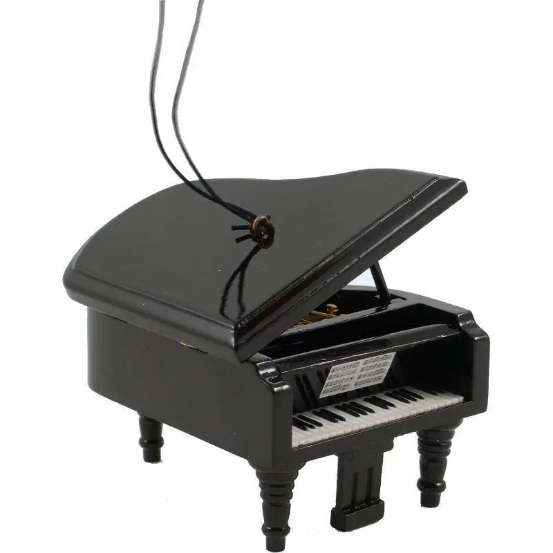 AIM Gifts Mini Grand Piano Ornament Black 3.5‘‘ Prix Choc