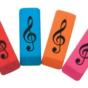 Meilleur Prix AIM Gifts Treble Clef Eraser Assorted Colours