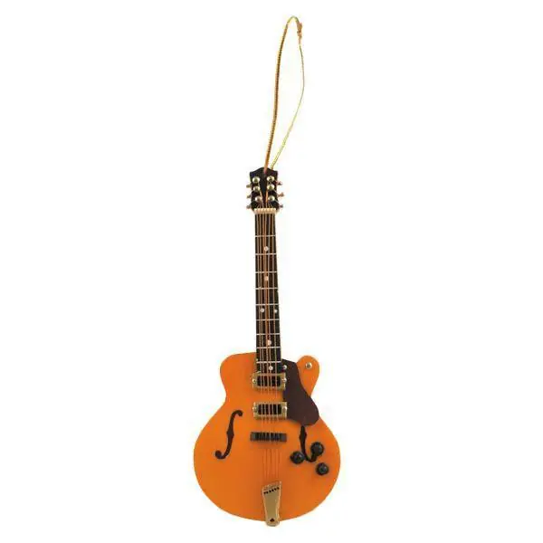 Populaire AIM Gifts Mini Hollow Body Guitar Ornament 5‘‘