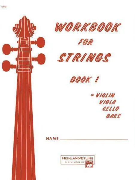 Alfred Publishing Workbook for Strings, Book 1 Jusqu'à Épuisement Des Stocks
