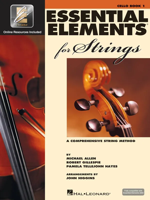 Hal Leonard Essential Elements for Strings Book 1 - Cello - Book/Media Online (EEi) Vente Flash