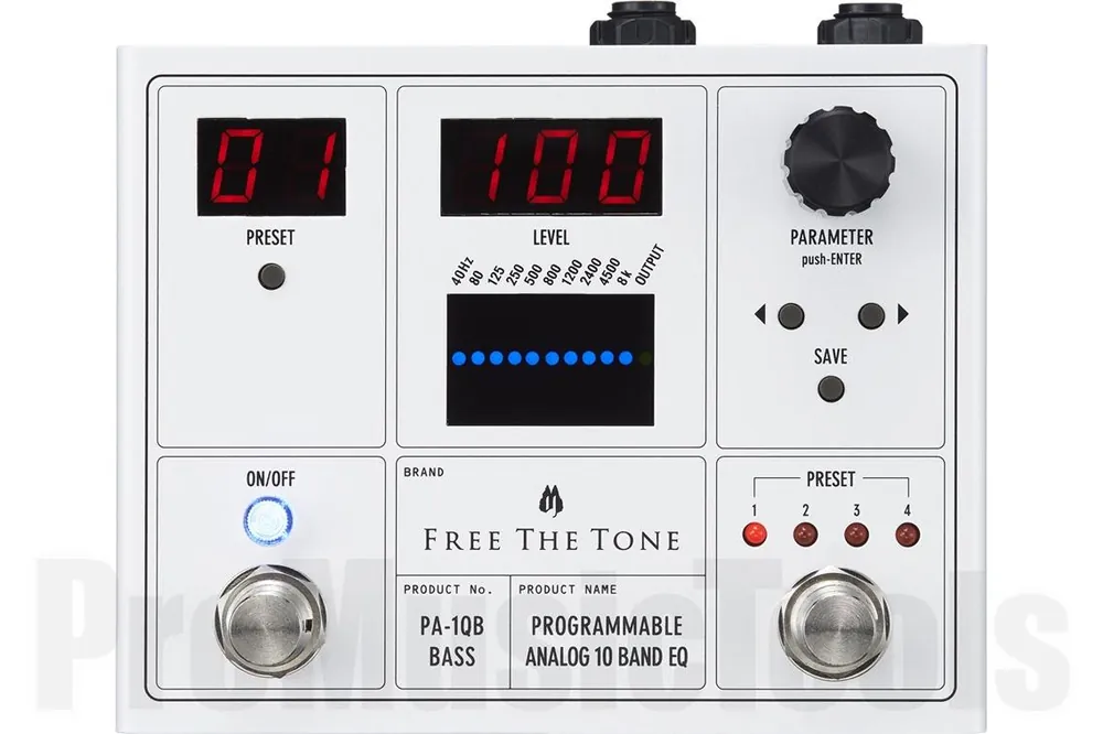 Certifié Free The Tone PA-1QB - Programmable Analog 10-Band EQ f. Bass