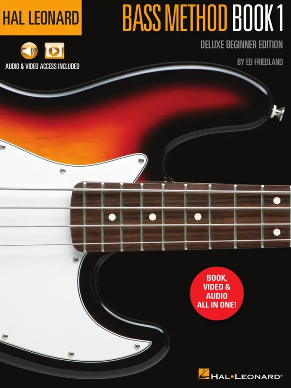 Hal Leonard Hal Leonard Bass Method Book 1 (Deluxe Beginner Edition) - Friedland - Book/Audio & Video Online Nouveauté