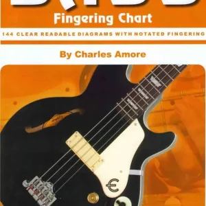 Mayfair Music Bass Fingering Chart - Amore - Bass Guitar Expédié Aujourd'hui