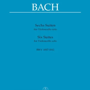 Réduction Baerenreiter Verlag Six Suites for Violoncello solo BWV 1007-1012 - Bach/Wenzinger - Cello - Book