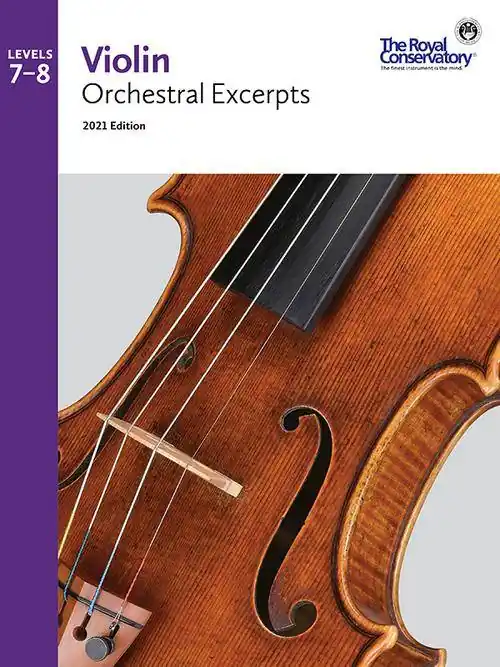 Frederick Harris Music Company RCM Violin Orchestral Excerpts 2021 Edition, Levels 7-8 - Book Réduction