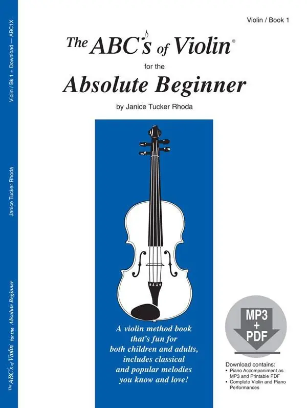 Remise Carl Fischer The ABCs of Violin for the Absolute Beginner, Book 1 - Rhoda - Book/Media Online