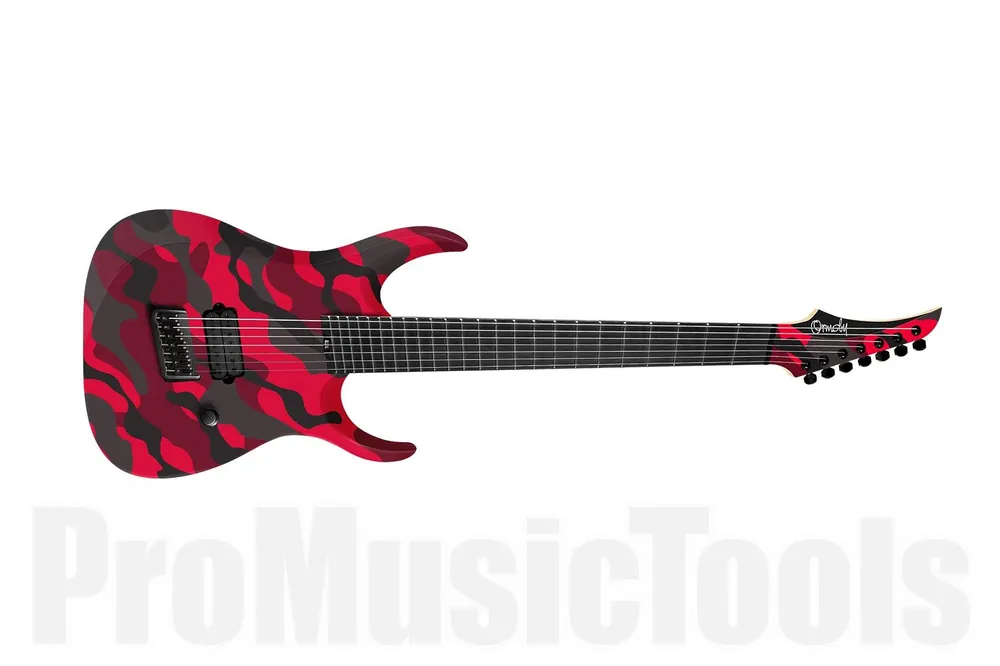 Ormsby DC GTR 7 Dino Cazares Signature (Run 19) Multiscale RC - Red Camo Offre Limitée