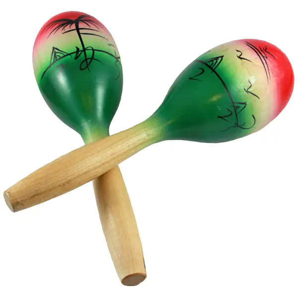 Granite Percussion Large Scale Maraca-10 in. Floral Haute Qualité