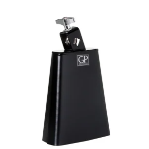 Granite Percussion 6 inch All Metal Cowbell - Black Populaire