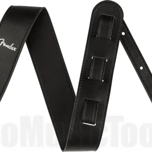 Commande En Gros Fender Fender Vegan Leather Strap, Black, 2.5"