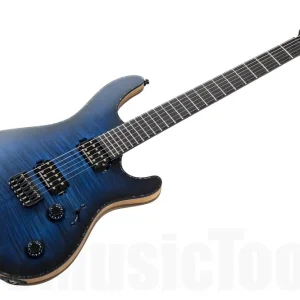 Commande En Gros Mayones Regius 6 FM - Trans Dirty Blue Burst Matt - Black Limba