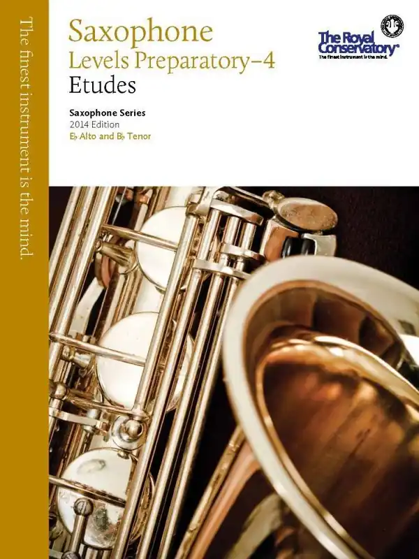 Frederick Harris Music Company RCM Saxophone Etudes Preparatory- Level 4 - Saxophone Series 2014 Edition - Book Usine Directe