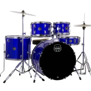 Marque Mapex Comet 5-Piece Drum Kit (22,10,12,16,SD) with Cymbals and Hardware - Indigo Blue