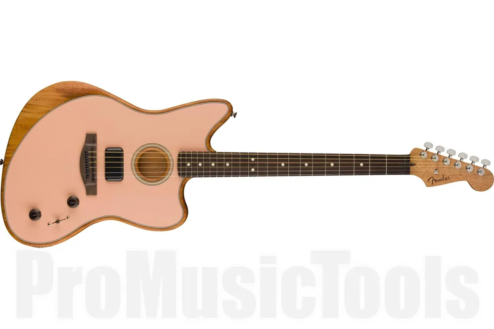 Fender Acoustasonic Player Jazzmaster, SHP - Shell Pink Prix Choc