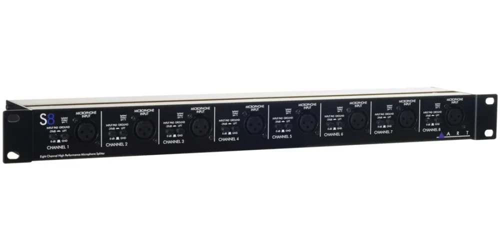 Paiement Sécurisé ART Pro Audio 8-Channel 2-Way Mic Splitter