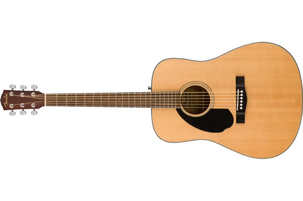 Fender CD-60S Dreadnought Acoustic Guitar, Natural - Left Handed Quantité Limitée
