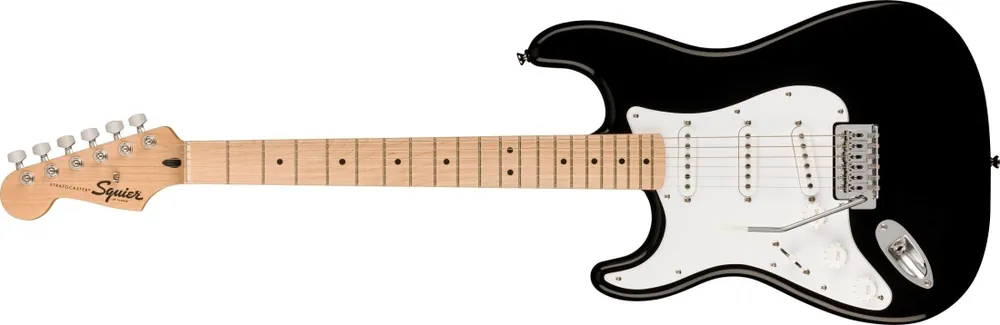 Squier Sonic Stratocaster Left-Handed, Maple Fingerboard - Black Pas Cher