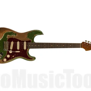 Certifié Fender Custom Shop Limited Edition Roasted ‘60 Strat - Super Heavy Relic - Aged Olive Green