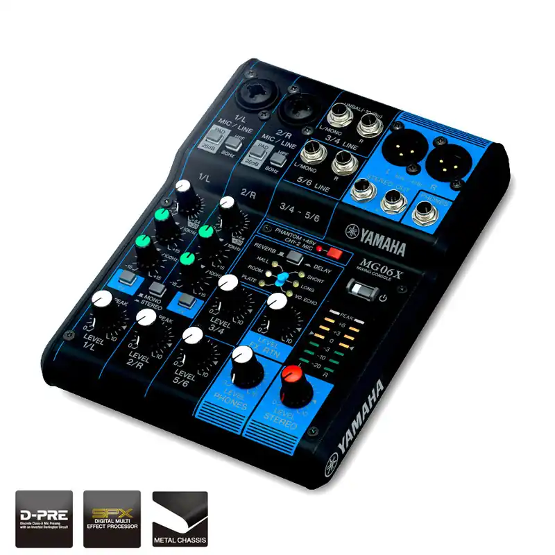 Yamaha 6 Channel MG Series Mixer w/Effects Pas Cher