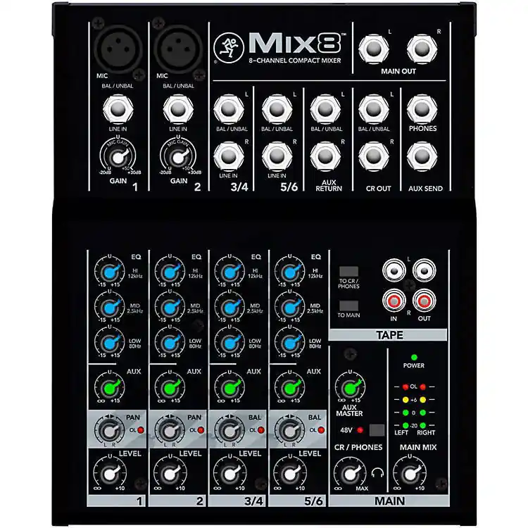 Mackie MIX Series 8 Channel Compact Mixer Commander Maintenant
